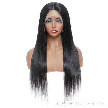 Cheap Wig for Black Women T Middle Part Lace Front Wig Long Natural Straight Human Hair Frontal Wig